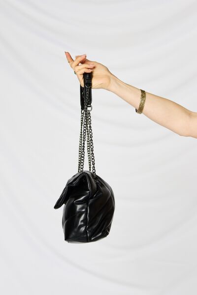 SHOMICO PU Leather Chain Handbag - Happily Ever Atchison Shop Co.