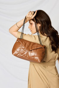 SHOMICO PU Leather Chain Handbag - Happily Ever Atchison Shop Co.