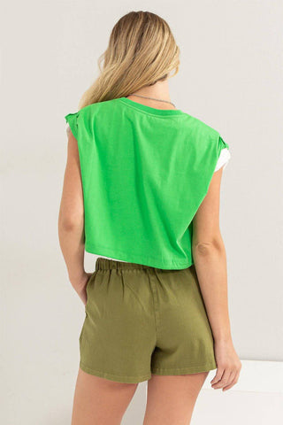 HYFVE Drawstring Hem Crop Top - 1985 the VAULT Boutique