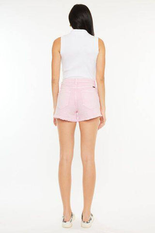 Kancan Raw Hem High Waist Denim Shorts - 1985 the VAULT Boutique