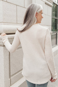 Side Of Art Top In Beige - Happily Ever Atchison Shop Co.