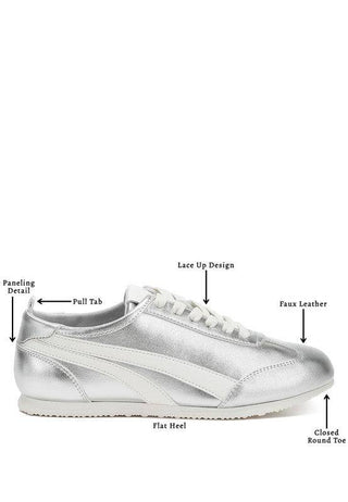 Montek Metallic Lace-Up Sneakers - 1985 the VAULT Boutique