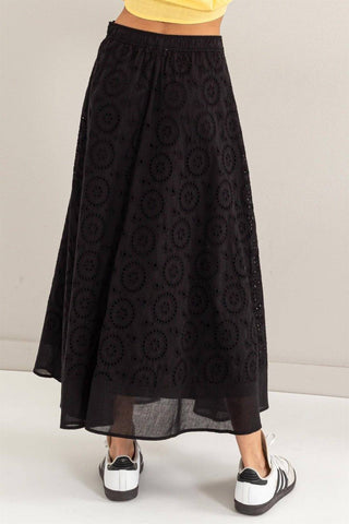 HYFVE Eyelet High-Waist Midi Skirt - 1985 the VAULT Boutique