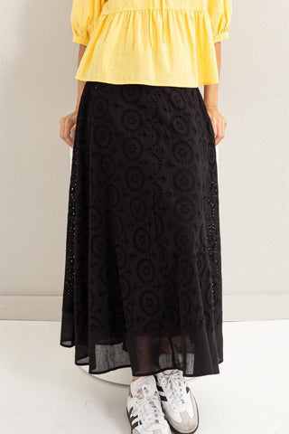 HYFVE Eyelet High-Waist Midi Skirt - 1985 the VAULT Boutique