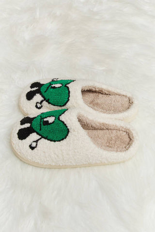 Melody Love Heart Print Plush Slippers - 1985 the VAULT Boutique