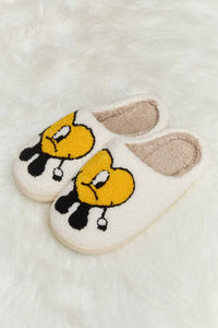 Melody Love Heart Print Plush Slippers - 1985 the VAULT Boutique