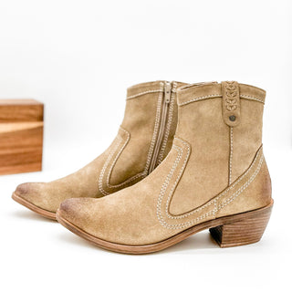 Smithy Suede Ankle Boot in Tan - 1985 the VAULT Boutique