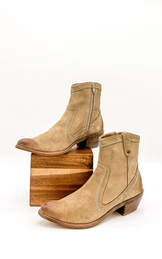 Smithy Suede Ankle Boot in Tan - 1985 the VAULT Boutique