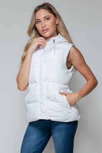 Snobbish Snap and Zip Closure Hooded Vest - Happily Ever Atchison Shop Co.