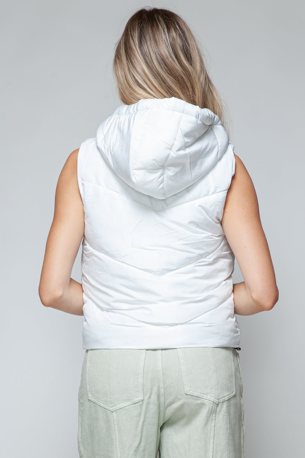 Snobbish Zip Up Quilted Hooded Vest - Happily Ever Atchison Shop Co.