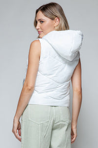 Snobbish Zip Up Quilted Hooded Vest - Happily Ever Atchison Shop Co.