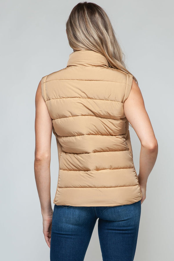 Snobbish Zip Up Turtleneck Vest with Pockets - Happily Ever Atchison Shop Co.