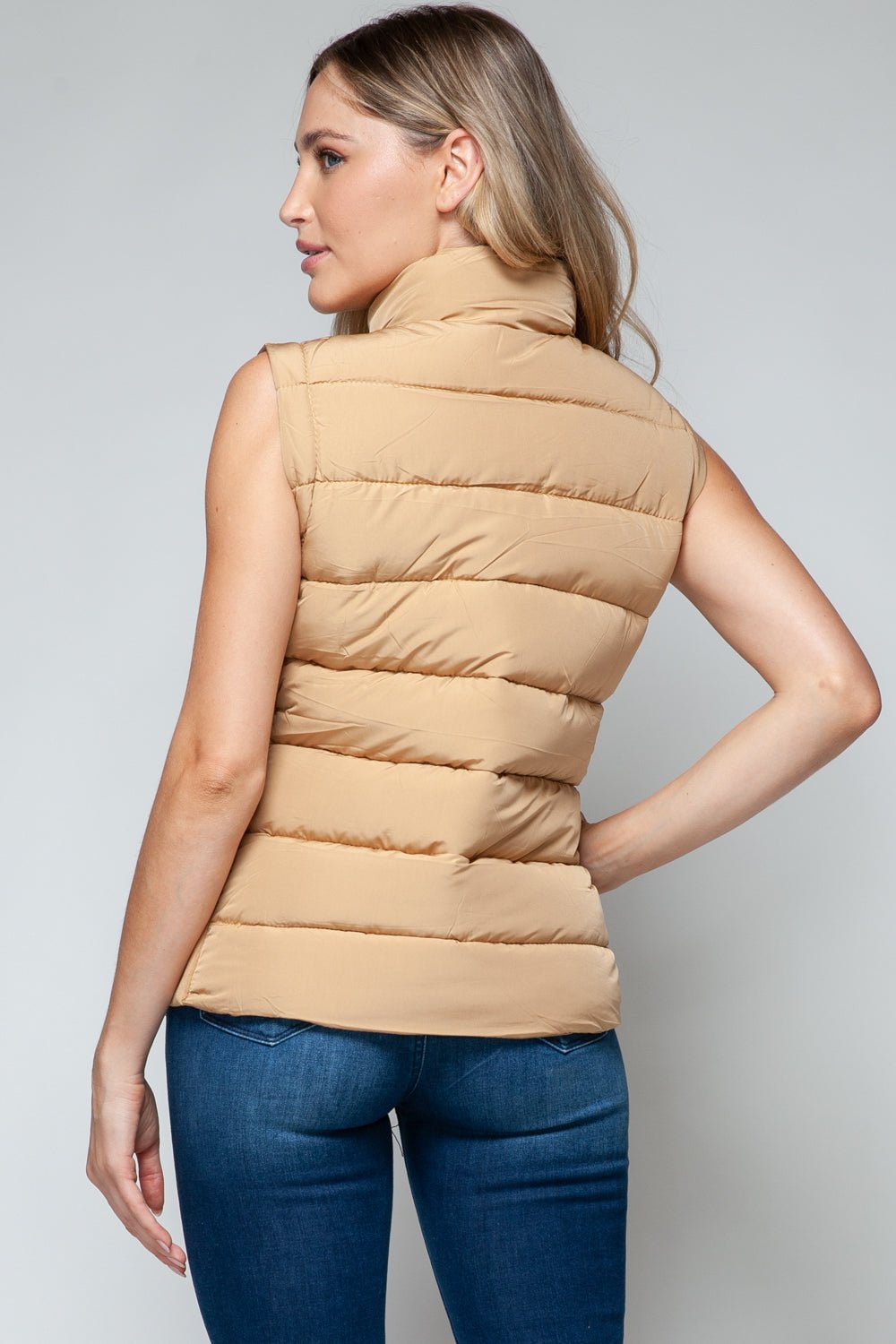 Snobbish Zip Up Turtleneck Vest with Pockets - Happily Ever Atchison Shop Co.