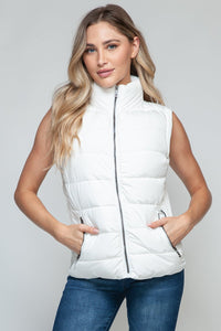 Snobbish Zip Up Turtleneck Vest with Pockets - Happily Ever Atchison Shop Co.