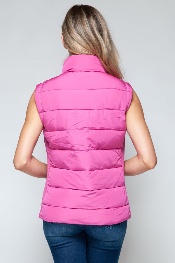 Snobbish Zip Up Turtleneck Vest with Pockets - Happily Ever Atchison Shop Co.