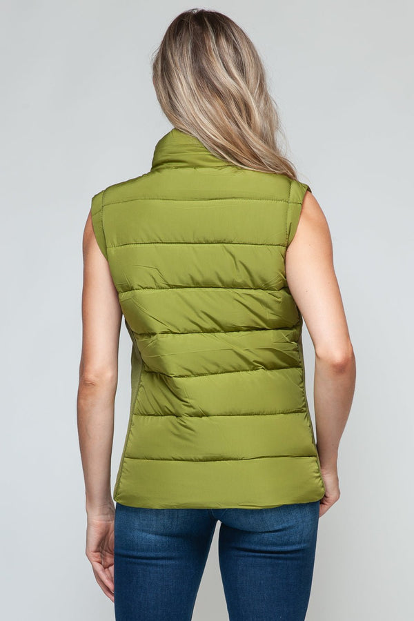 Snobbish Zip Up Turtleneck Vest with Pockets - Happily Ever Atchison Shop Co.