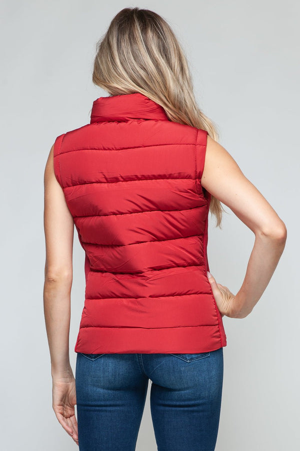 Snobbish Zip Up Turtleneck Vest with Pockets - Happily Ever Atchison Shop Co.