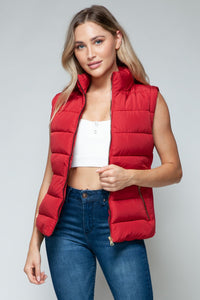 Snobbish Zip Up Turtleneck Vest with Pockets - Happily Ever Atchison Shop Co.