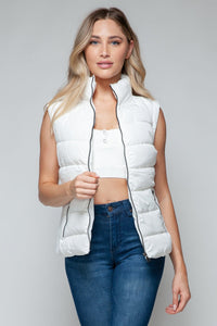 Snobbish Zip Up Turtleneck Vest with Pockets - Happily Ever Atchison Shop Co.