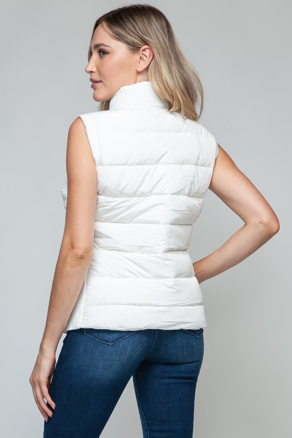 Snobbish Zip Up Turtleneck Vest with Pockets - Happily Ever Atchison Shop Co.