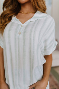 So Far Away Striped Top - Happily Ever Atchison Shop Co.