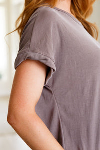 So Good Relaxed Fit Top in Mocha - Happily Ever Atchison Shop Co.