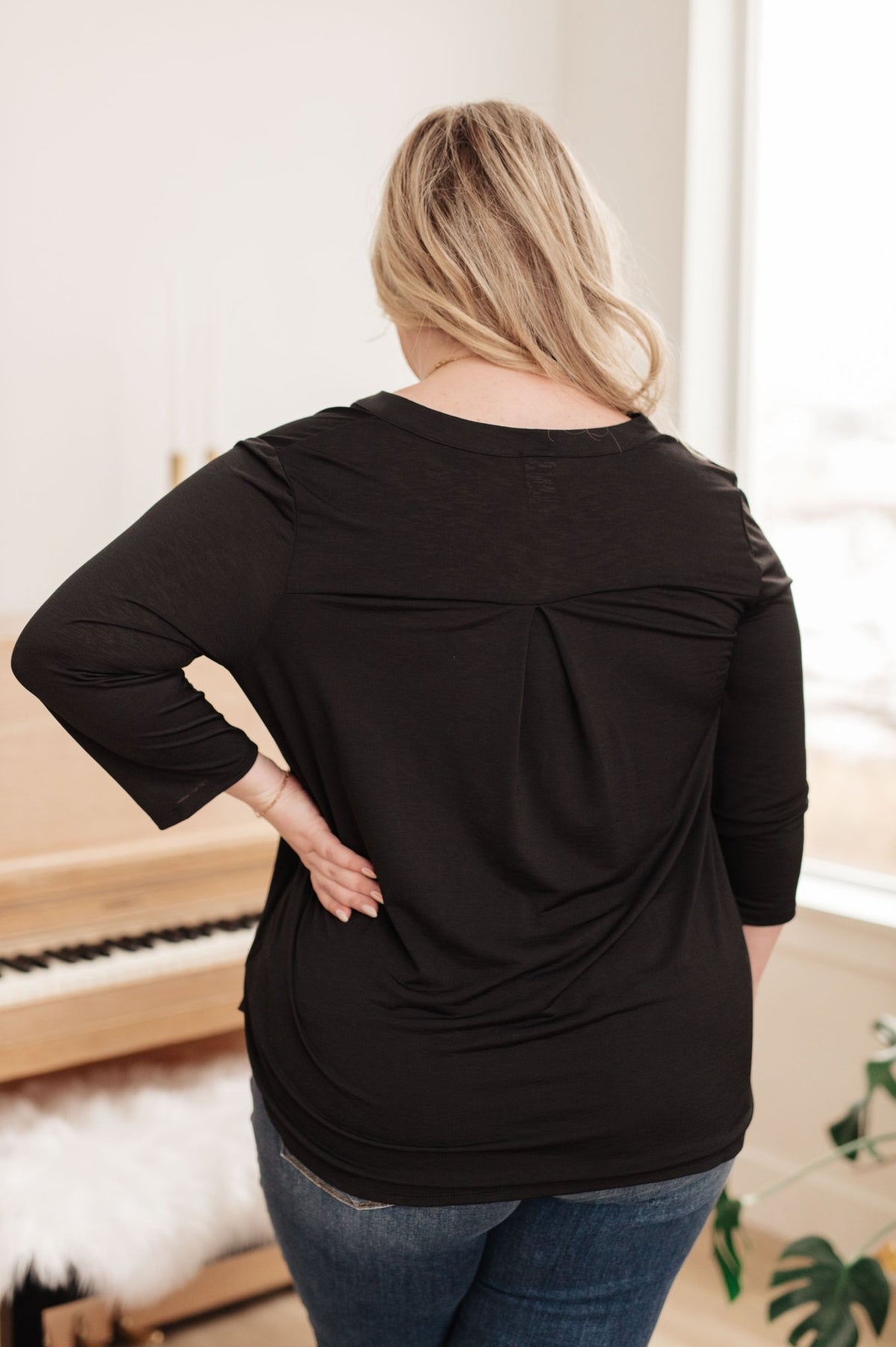 So Outstanding Top in Black - Happily Ever Atchison Shop Co.