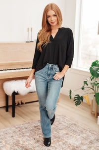 So Outstanding Top in Black - Happily Ever Atchison Shop Co.