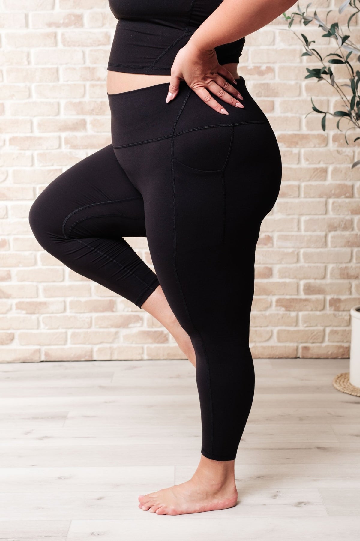 Somewhere to Start Leggings in Black - Happily Ever Atchison Shop Co.