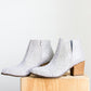 Shine Star Rhinestone Bootie in Silver - 1985 the VAULT Boutique