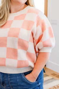 Start Me Up Checkered Sweater - Happily Ever Atchison Shop Co.