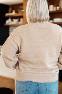 String Me Along Pearl Accent Sweater - Happily Ever Atchison Shop Co.