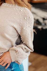 String Me Along Pearl Accent Sweater - Happily Ever Atchison Shop Co.