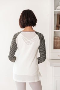 Suave Stripes Raglan Top - Happily Ever Atchison Shop Co.