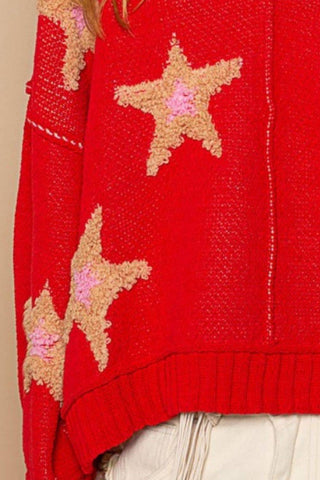 POL Long Sleeve Star Patch Sweater - 1985 the VAULT Boutique