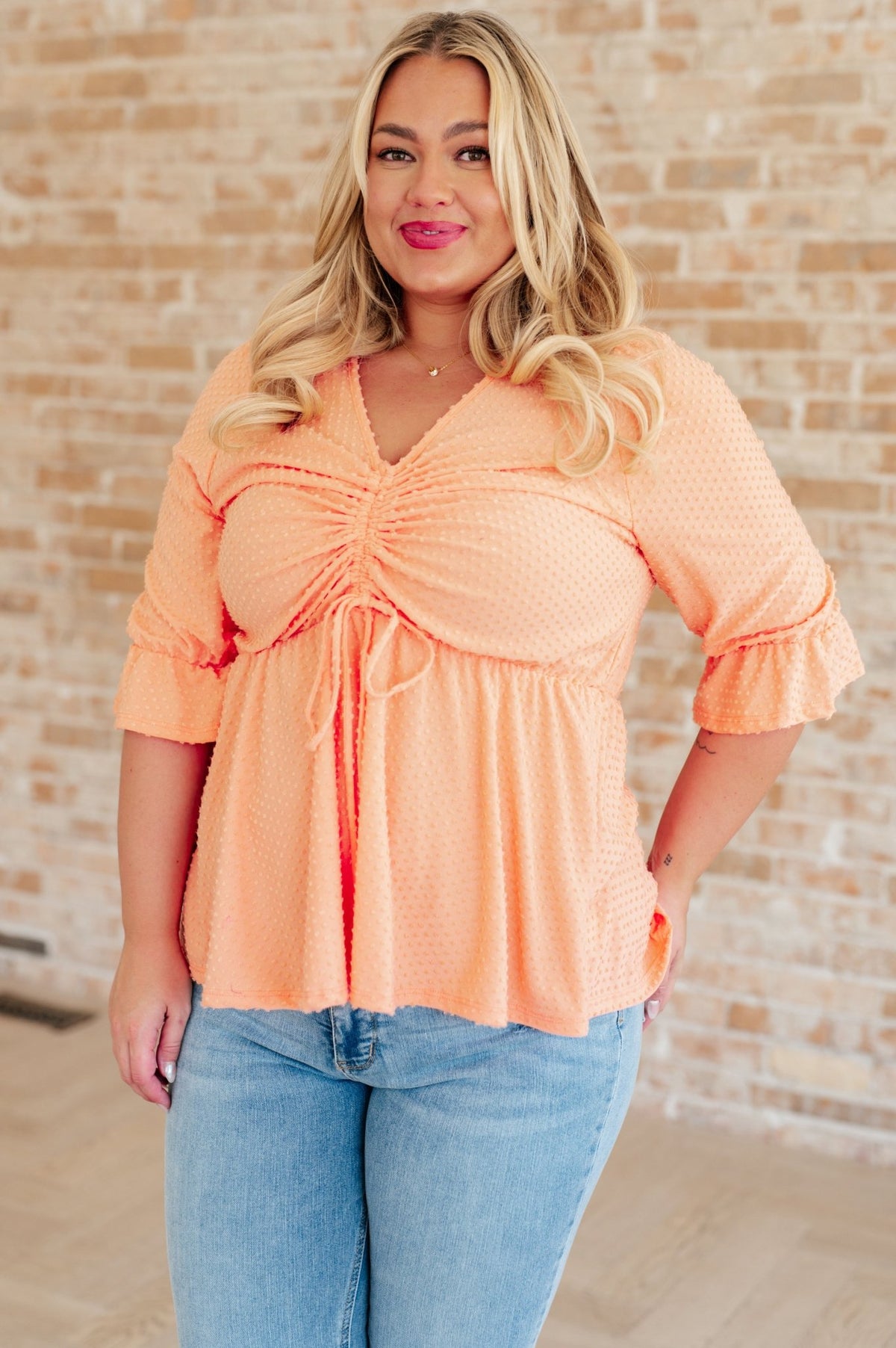 Sweet Sherbet Swiss Dot Top - Happily Ever Atchison Shop Co.