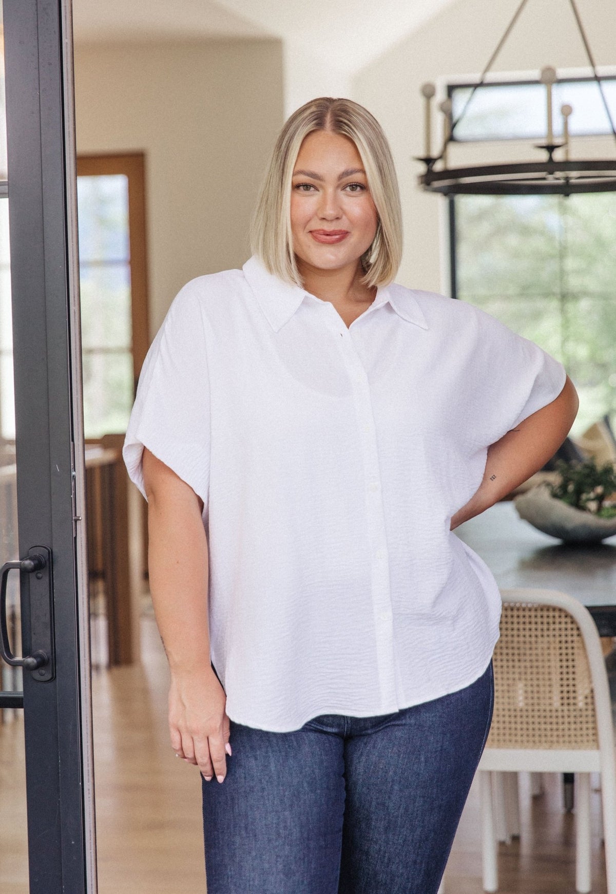 Sweet Simplicity Button Down Blouse - Happily Ever Atchison Shop Co.