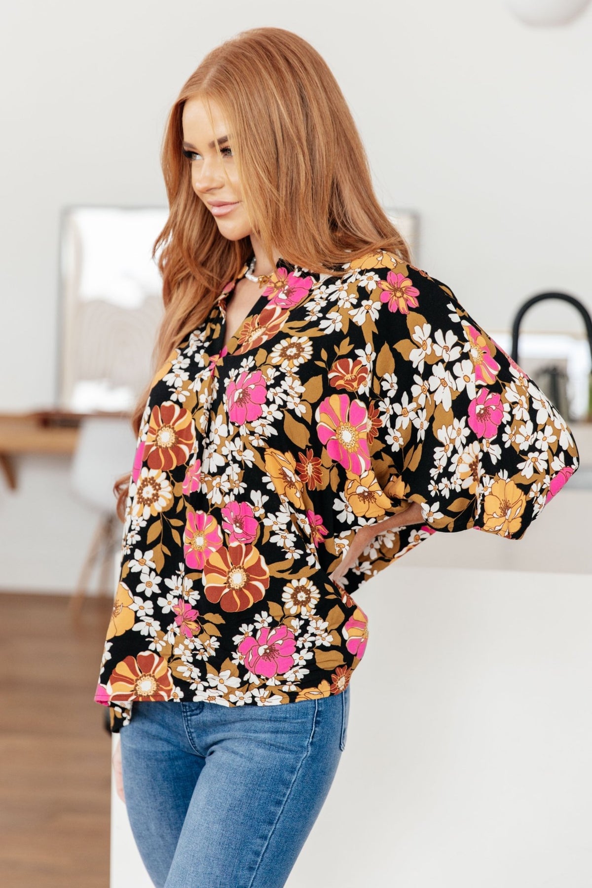 Take Another Chance Floral Print Top - Happily Ever Atchison Shop Co.