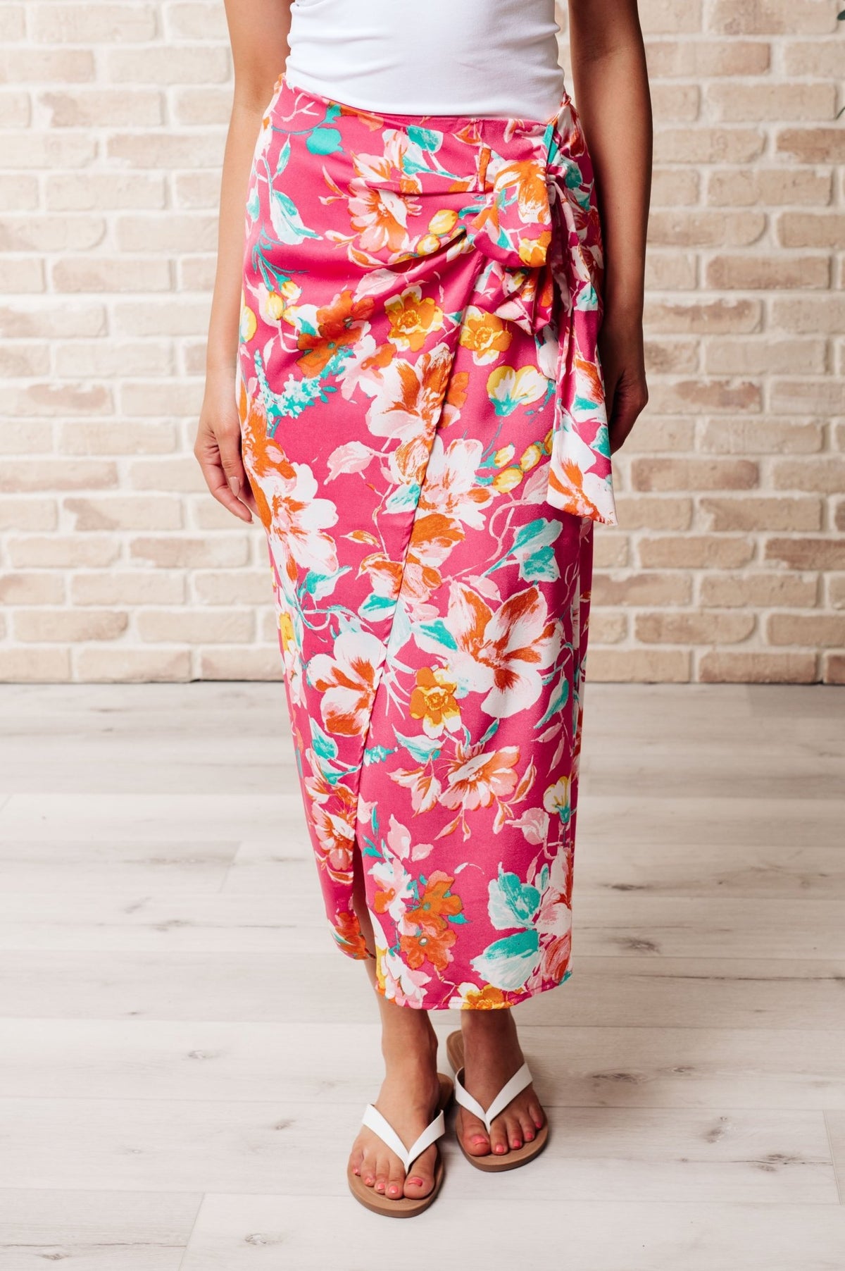 Take Me Outside Wrap Around Skirt in Magenta - Happily Ever Atchison Shop Co.