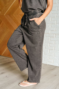 Taking It Easy Tank and Pants Set in Black - Happily Ever Atchison Shop Co.