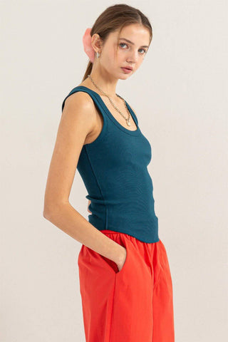 HYFVE Ribbed Scoop Neck Racerback Tank - 1985 the VAULT Boutique