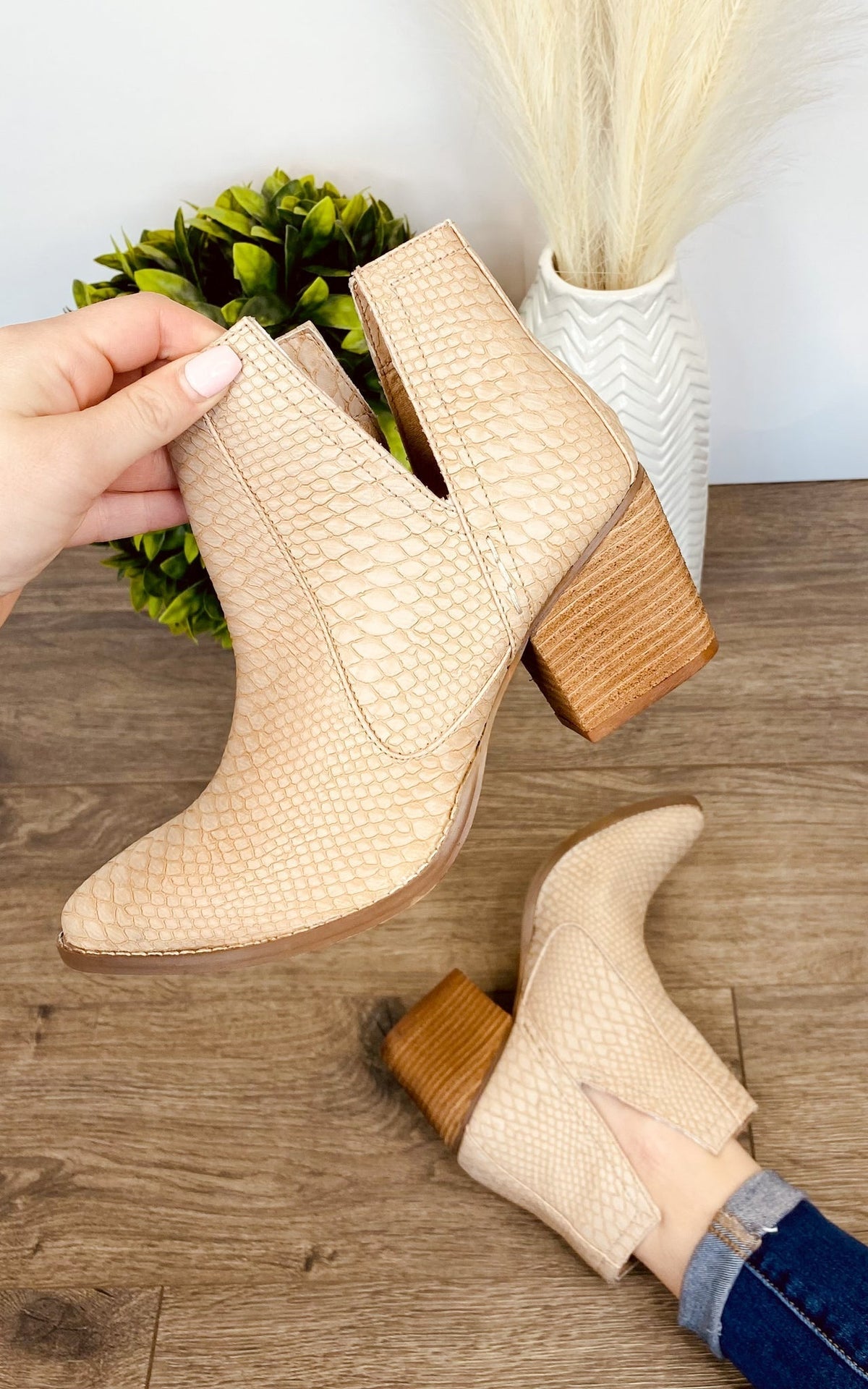 Tarim Bootie in Blush - Happily Ever Atchison Shop Co.