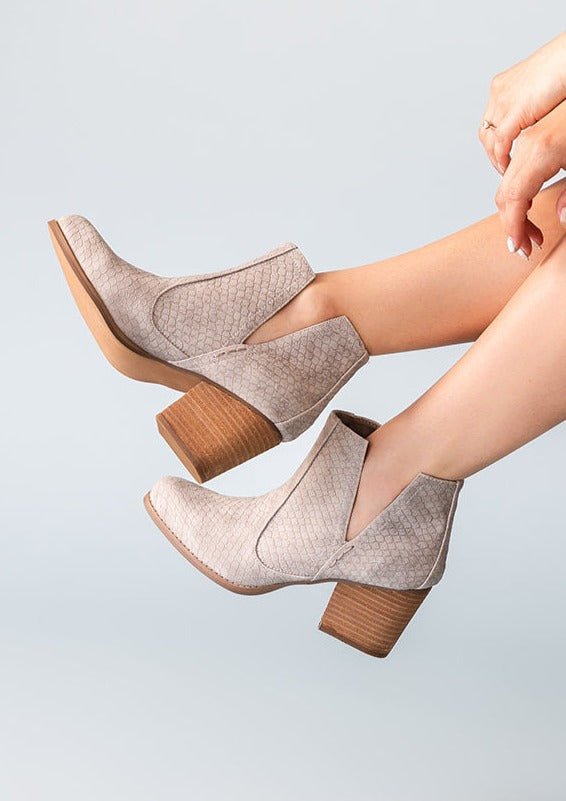 Tarim Bootie in Grey - Happily Ever Atchison Shop Co.