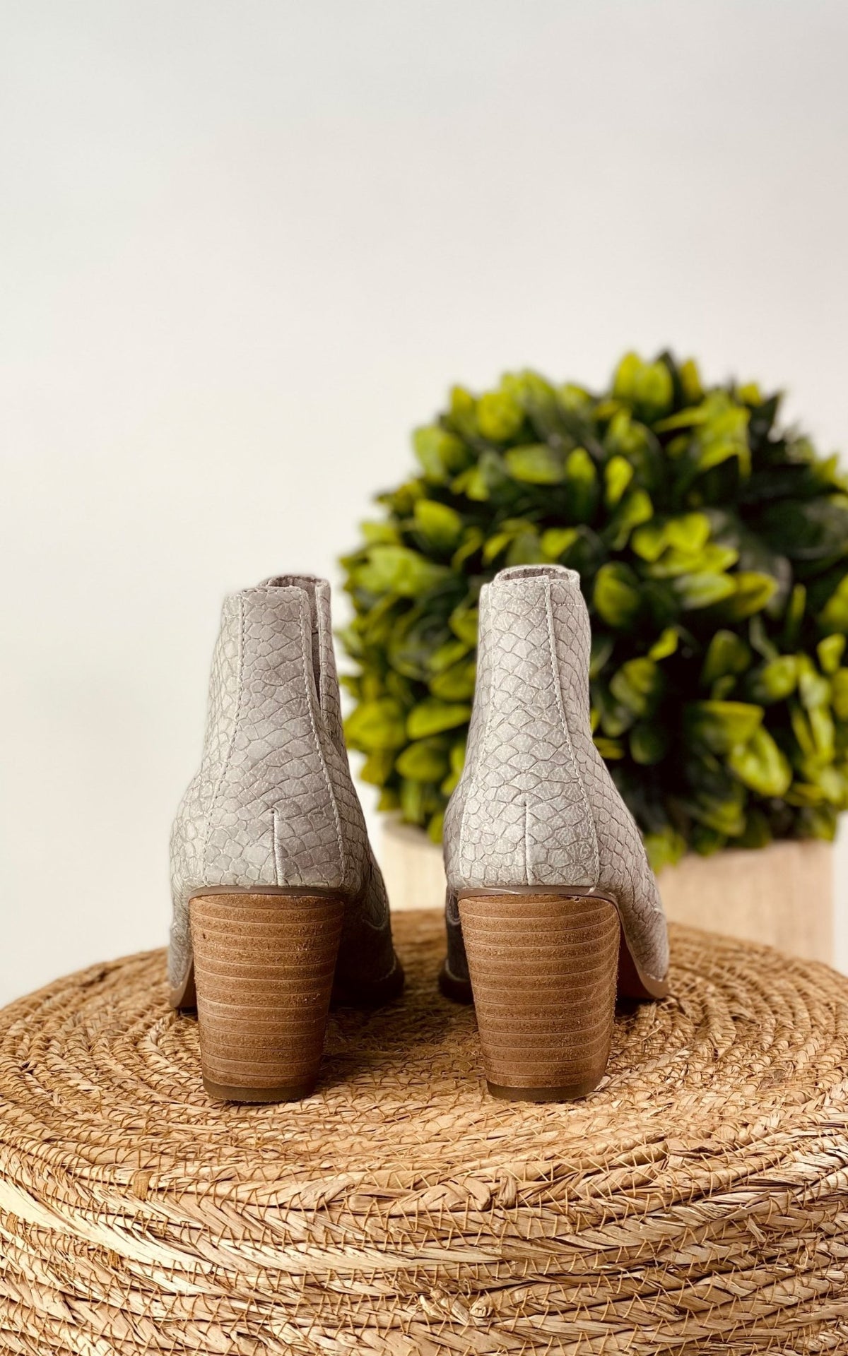 Tarim Bootie in Grey - Happily Ever Atchison Shop Co.