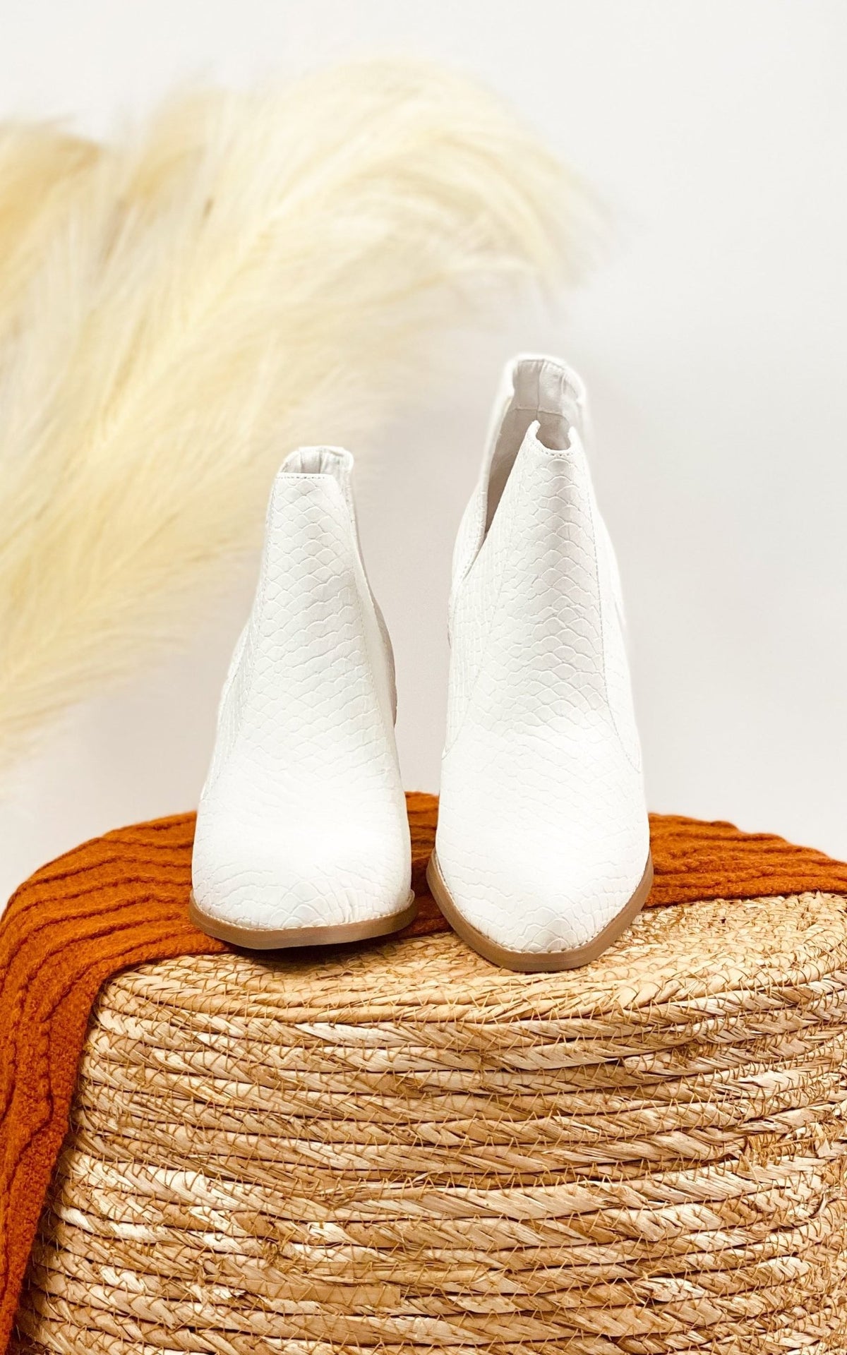 Tarim Bootie in White - Happily Ever Atchison Shop Co.