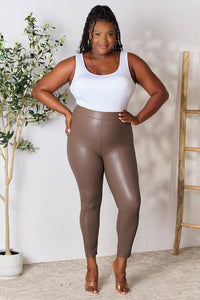 e.Luna Full Size High Waist Skinny Pants - 1985 the VAULT Boutique