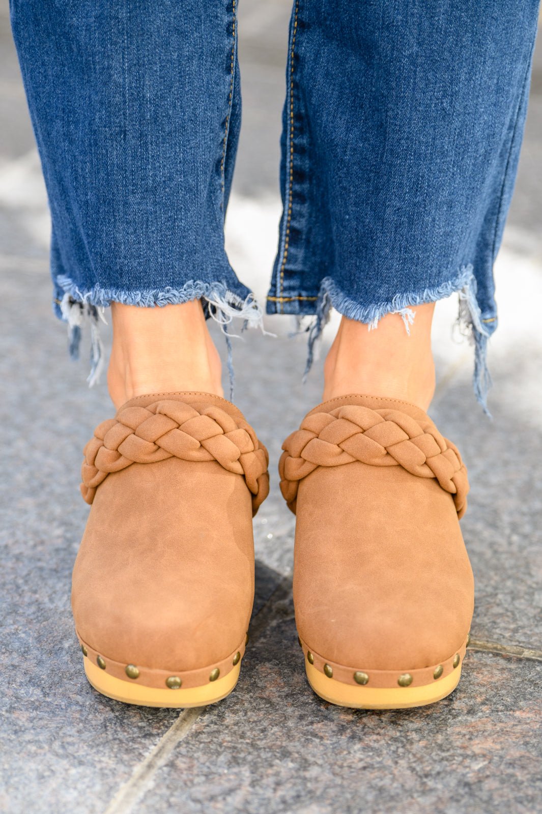 Taylor Braided Clogs In Brown - Happily Ever Atchison Shop Co.