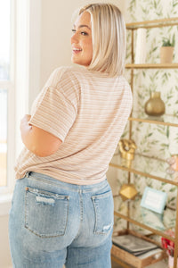 Textured Boxy Top in Taupe - Happily Ever Atchison Shop Co.