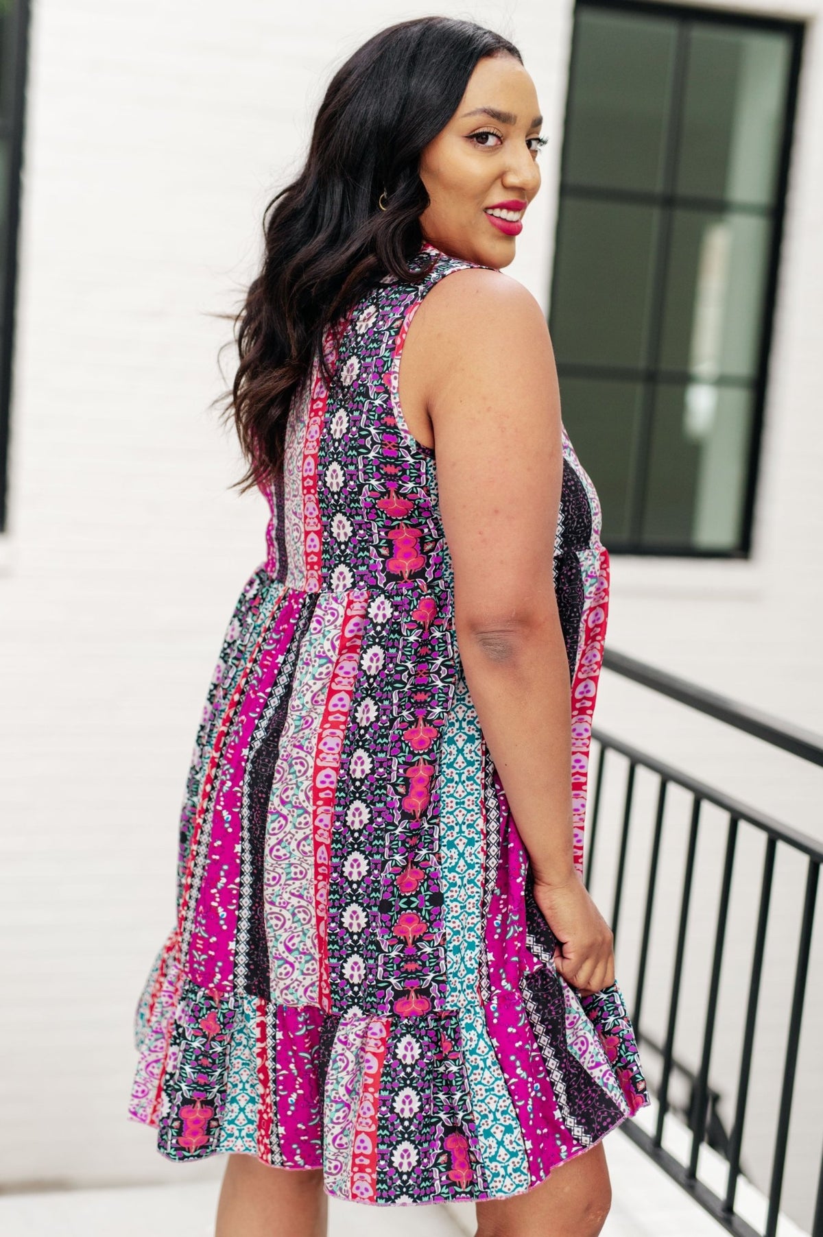 That's So Boho Mixed Print Sleeveless Dress - Happily Ever Atchison Shop Co.