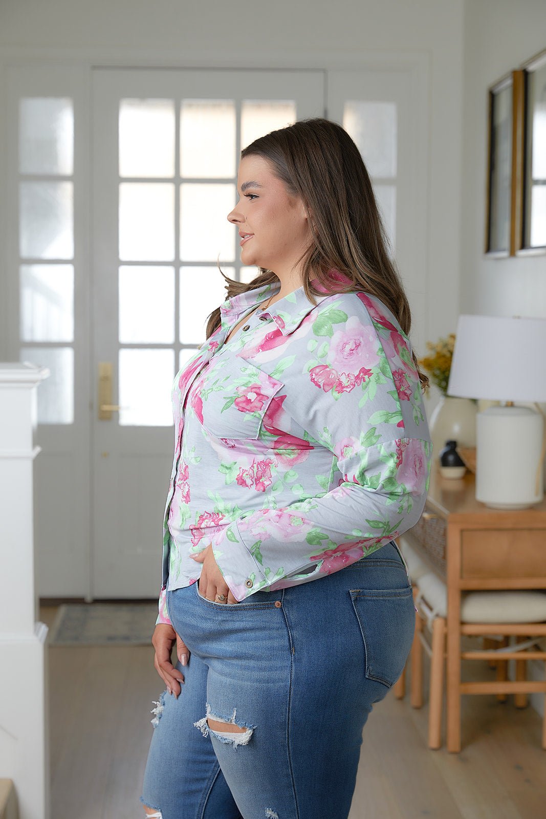 Thinking On It Open Back Floral Top - Happily Ever Atchison Shop Co.